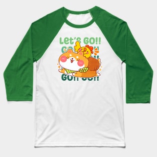 Cute Shiba Bread Baseball T-Shirt